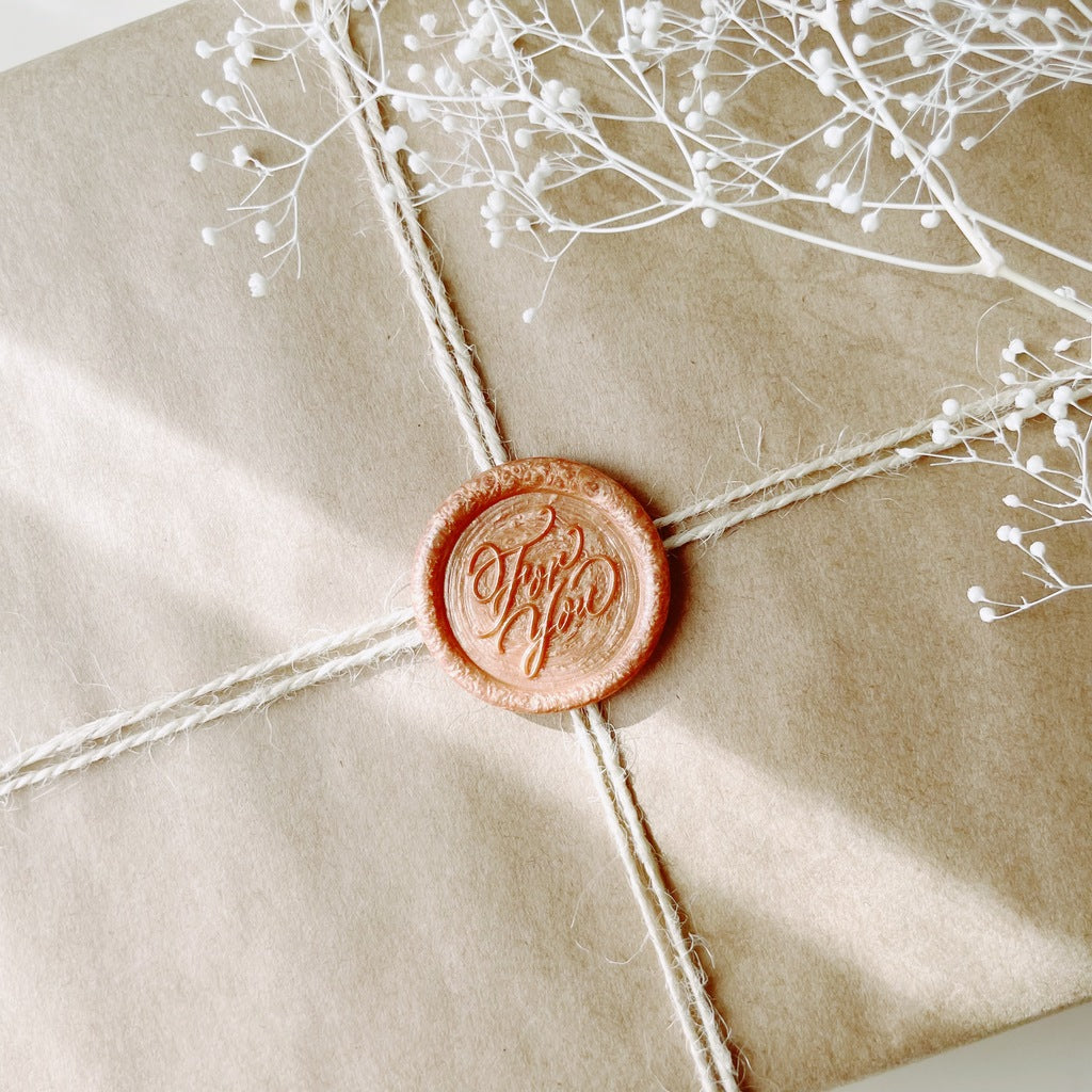 Wax Seal Stamp / For You 【ハンドル付き】 – toroli